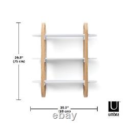 Ombre 1016859 Bellwood 29-1/2 x 9-5/16 Étagère d'exposition en bois blanc