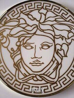 Panneau D'affichage Personnalisé Versace Medusa Signature Gold White Combinaison De Magasin