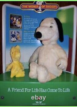 Parler Snoopy 1985 VTG Worlds Of Wonder Modèle d'affichage en magasin avec fil dur - Lire