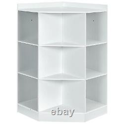 Rangement Pour Enfants 3-tier Cubes De Plateau 3-basket Corner Display Cabinet Organisateur Blanc
