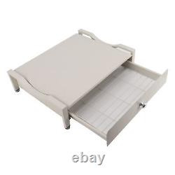 Support de tiroir de rangement d'affichage de plateau coulissant de porte-gobelet de comptoir blanc large