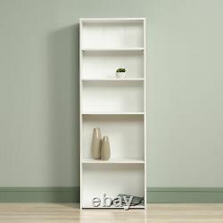 Tall Bookcase 5-shelf Display Storage Rack Stand Furniture Modern Elegant Wood