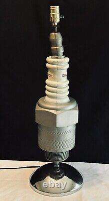 VTG 60s CHAMPION SPARK PLUG Magasin Affichage Publicitaire Lampe 28 Moule Plastique