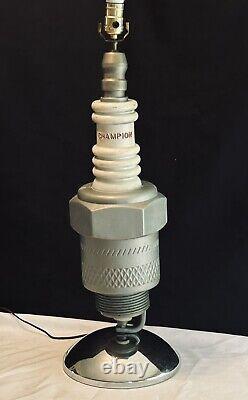 VTG 60s CHAMPION SPARK PLUG Magasin Affichage Publicitaire Lampe 28 Moule Plastique