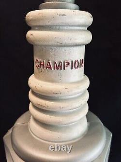 VTG 60s CHAMPION SPARK PLUG Magasin Affichage Publicitaire Lampe 28 Moule Plastique