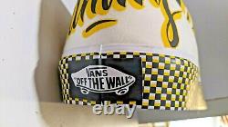 Vans Black/yellowithwhite'family' Display Shoe 20+ Long! Taille 66
