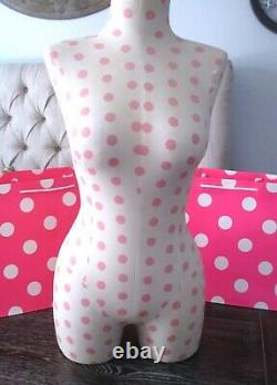Victoria's Secret Pink Polka Dot Robe Forme Boutique Affichage Mannequin Rare