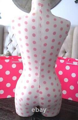 Victoria's Secret Pink Polka Dot Robe Forme Boutique Affichage Mannequin Rare