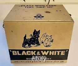 Vintage Black & White Scotch Whiskey Barking Dogs Electronic Store Display