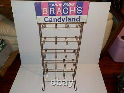 Vintage Candy From Brachs Candyland Store Display Rack Publicité