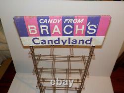 Vintage Candy From Brachs Candyland Store Display Rack Publicité