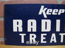 Vintage Keep Kool Radiator Traitement Sign Stp Repair Shop Store Display Publicité