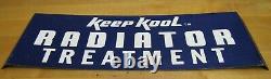 Vintage Keep Kool Radiator Traitement Sign Stp Repair Shop Store Display Publicité