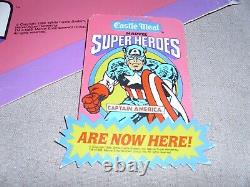 Vintage Marvel Super Hero White Castle Pails De Sable Boutique Display Marvelmania 1989