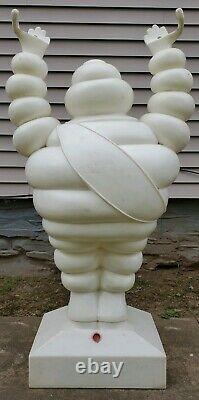 Vintage Pneu Michelin Man Bibendum Grand Écran De Magasin Statue Publicité 49