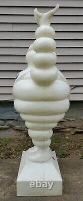 Vintage Pneu Michelin Man Bibendum Grand Écran De Magasin Statue Publicité 49