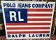 Vintage Polo Jeans Ralph Lauren Store Signer Plexiglass 40x50 Rare 20lbs