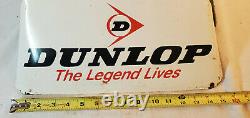 Vtg Dunlop Legend Vit Auto Car Truck Motorcycle Tire Stand Store Display