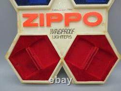 Zippo Lighter Store Comptoir Display Set De 2, Rouge, Blanc Et Bleu, Us Uniquement